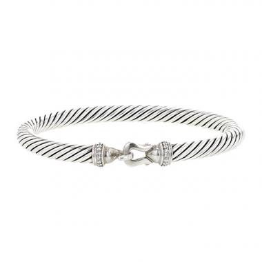Bracciale David Yurman Collictblesen in argento e diamanti