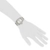 Reloj Rolex Datejust de acero y oro blanco 14k Ref :  1601 Circa  1969 - Detail D1 thumbnail