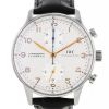 IWC Portuguese-Chronograph watch in stainless steel Ref:  3714 Circa  2010 - 00pp thumbnail