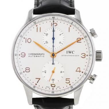 IWC Portuguese-Chronograph watch in stainless steel Ref:  3714 Circa  2010