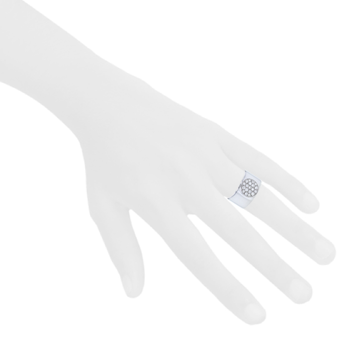 Bague Dinh Van Anthea en or blanc et diamants - Detail D1