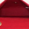 Sac bandoulière Chanel Mini Timeless en jersey matelassé rouge - Detail D2 thumbnail