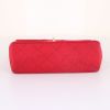 Chanel Mini Timeless shoulder bag in red quilted jersey - Detail D4 thumbnail