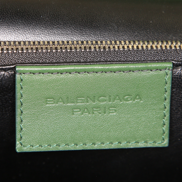 Borsa Balenciaga Dix in pelle verde - Detail D4