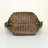 Bottega Veneta handbag in golden brown braided leather - Detail D4 thumbnail