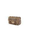 Chanel Mini Timeless shoulder bag in gold, red, blue and green tweed - 00pp thumbnail