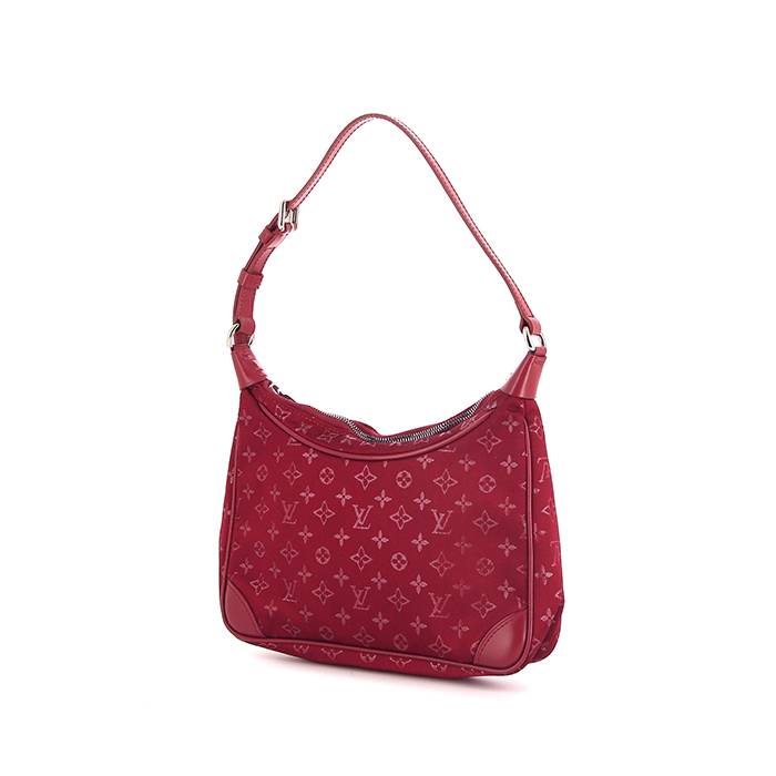 louis vuitton boulogne small model handbag in red monogram canvas