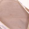 Louis Vuitton Speedy 25 cm handbag in azur damier canvas and natural leather - Detail D5 thumbnail