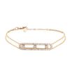 Messika Move bracelet in pink gold and diamonds - 00pp thumbnail