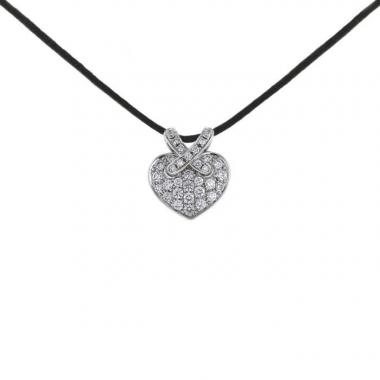 Pendentif Chaumet Lien moyen modèle en or blanc et diamants
