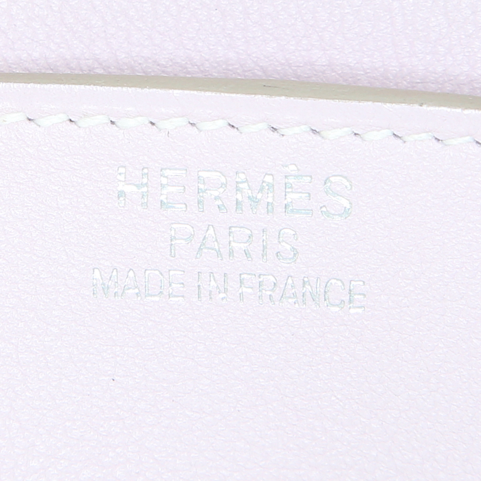 Sac à main Hermes Birkin 35 cm en cuir Swift Rose Dragee - Detail D3