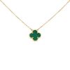 Collar Van Cleef & Arpels Alhambra en oro amarillo y malachite - 00pp thumbnail