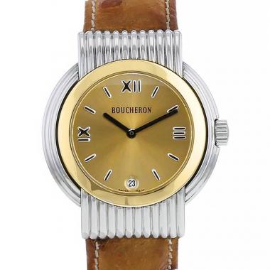 Boucheron Reflet-Solis watch in gold and stainless steel Circa  1990