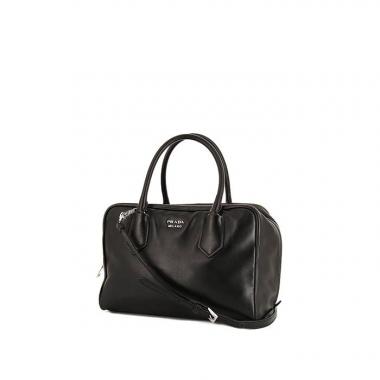Sac bandoulière Prada Inside Bag en cuir noir