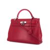 Hermes Kelly 32 cm handbag in raspberry pink Tadelakt leather - 00pp thumbnail