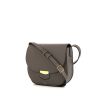 Céline Trotteur medium model shoulder bag in grey grained leather - 00pp thumbnail