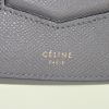 Céline Trotteur medium model shoulder bag in grey grained leather - Detail D3 thumbnail