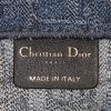 Dior Book Tote shopping bag in blue monogram canvas - Detail D3 thumbnail
