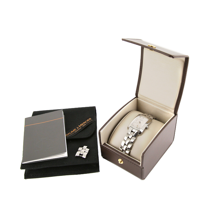 Montre Baume 
Mercier Hampton en acier Vers  2002