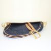 Bolso de mano Dior Saddle en lona denim azul y cuero marrón - Detail D4 thumbnail