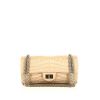 Chanel 2.55 handbag in beige satin - 360 thumbnail