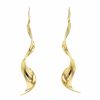 Paire de boucles d'oreilles spirale Tiffany & Co en or jaune - 360 thumbnail