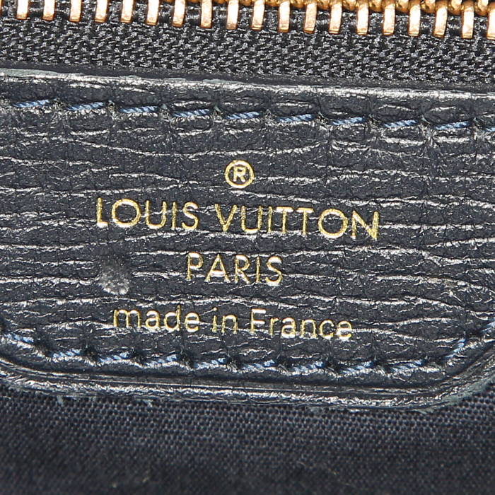 Sac porté épaule ou main Louis Vuitton Fantaisie grand modèle en toile monogram Idylle bleue et cuir bleu - Detail D3