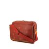 Louis Vuitton America's Cup travel bag in red monogram canvas and natural leather - 00pp thumbnail
