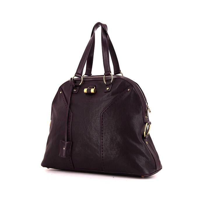 Muse two leather handbag Yves Saint Laurent Black in Leather - 26728647