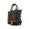 Chloé Paddington shopping bag in brown grained leather - 00pp thumbnail