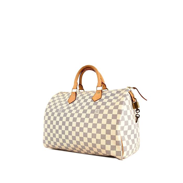 Louis Vuitton Damier Azur Speedy 35 - White Handle Bags, Handbags