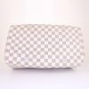 Louis Vuitton Speedy 35 handbag in azur damier canvas and natural leather - Detail D4 thumbnail