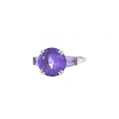 Anello Mauboussin Etrêmement Libre et Sensuel in oro bianco e ametista viola