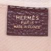Borsa da viaggio Hermès in tela beige e pelle marrone - Detail D3 thumbnail