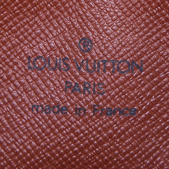 Louis Vuitton Papillon handbag in brown monogram canvas and natural leather - Detail D3