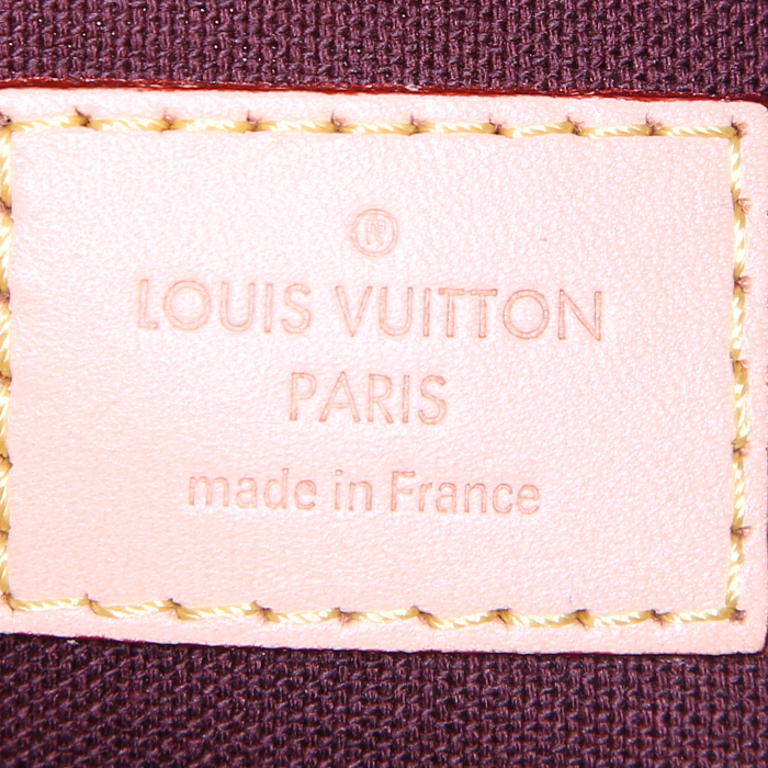 Sac bandoulière Louis Vuitton Favorite en toile monogram marron et cuir naturel - Detail D4