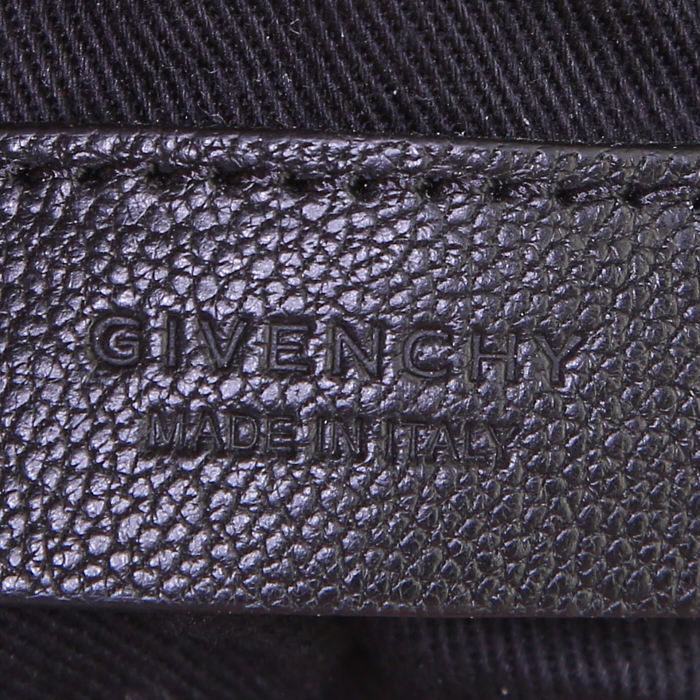 Pochette Givenchy Pandora in pelle martellata nera - Detail D3