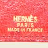 Porta agenda Hermès in struzzo rosso - Detail D3 thumbnail