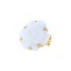 Chanel Camelia large model ring in ceramic and yellow gold - 00pp thumbnail