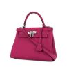 Hermes Kelly 28 cm handbag in purple togo leather - 00pp thumbnail