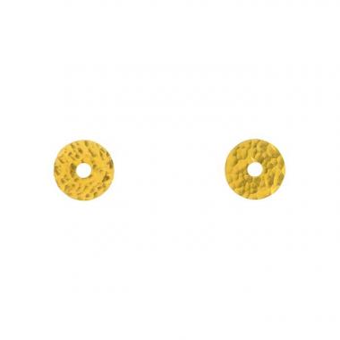 Paire de boucles d'oreilles Dinh Van Pi Chinois petit modèle en or jaune 22 carats