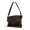 Saint Laurent Port-Royal handbag in black leather and black suede - 00pp thumbnail