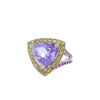 Mauboussin Tellement subtile pour toi ring in white gold,  amethyst and sapphires and in Rose de France amethyst - 00pp thumbnail