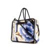 Balenciaga Blanket Square medium model handbag in blue and black leather - 00pp thumbnail