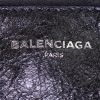 Balenciaga Blanket Square medium model handbag in blue and black leather - Detail D4 thumbnail