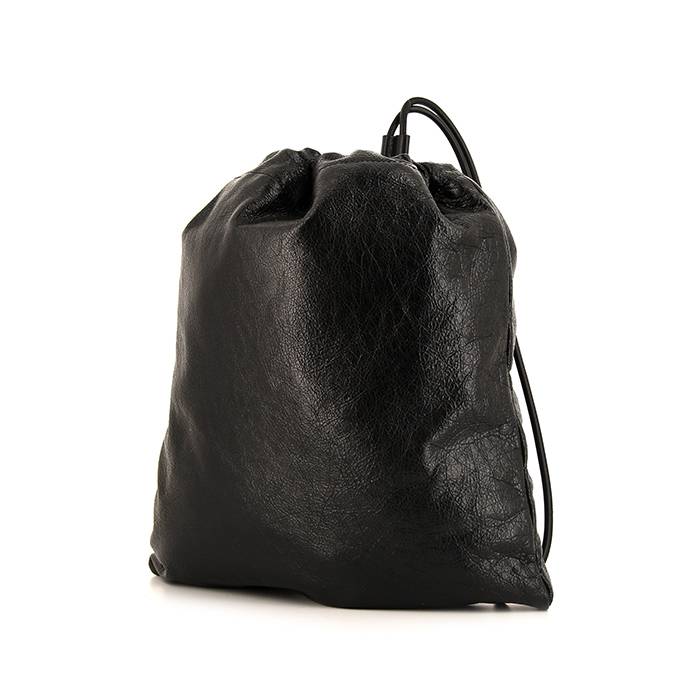 Leather Drawstring Backpack