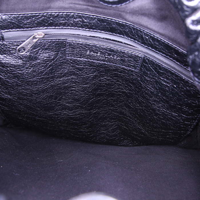 Zaino Balenciaga Drawstring in pelle nera - Detail D2