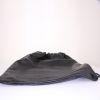Balenciaga Drawstring backpack in black leather - Detail D4 thumbnail
