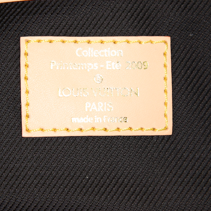 Pochette Louis Vuitton African Queen in pelle monogram con stampa mordoré - Detail D3