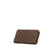 Portafogli Louis Vuitton Zippy in tela a scacchi marrone - 00pp thumbnail